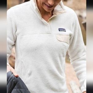 Patagonia Women's Re-Tool Half-Snap Pullover Fleece White
